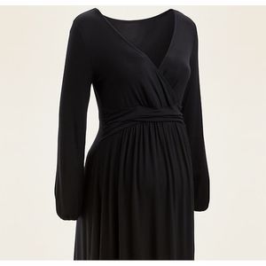 Black Maternity Jersey Dress NWT